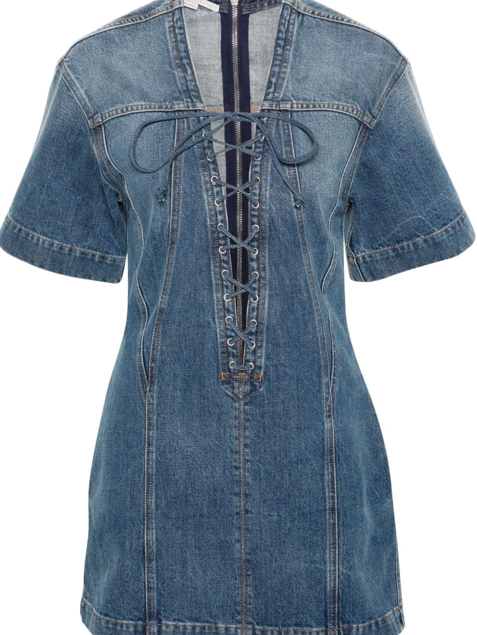 Cheap Stella McCartney Women denim dress mini panelled 0815
